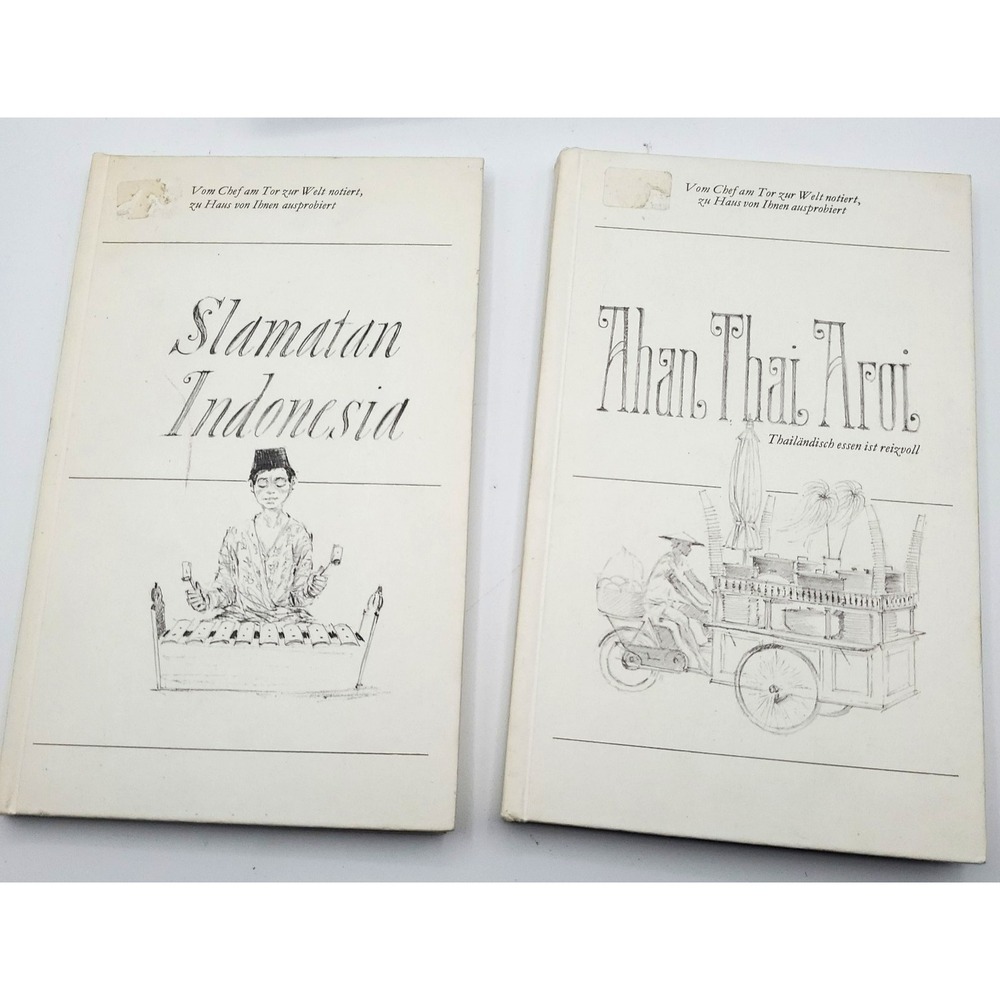 SLAMATAN INDONESIA Eine echt indonesische Reistafel HC 1970 Lot of‎ 2 Rare HTF